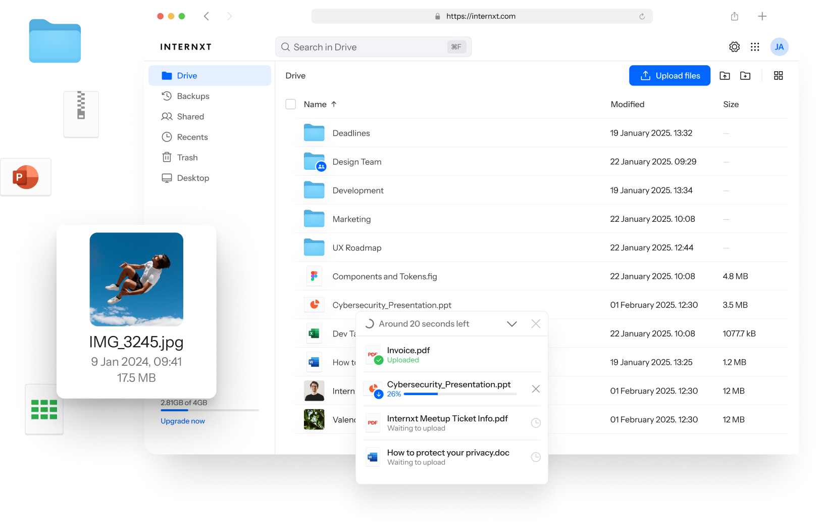 DriveWeb DarkMode image desktop